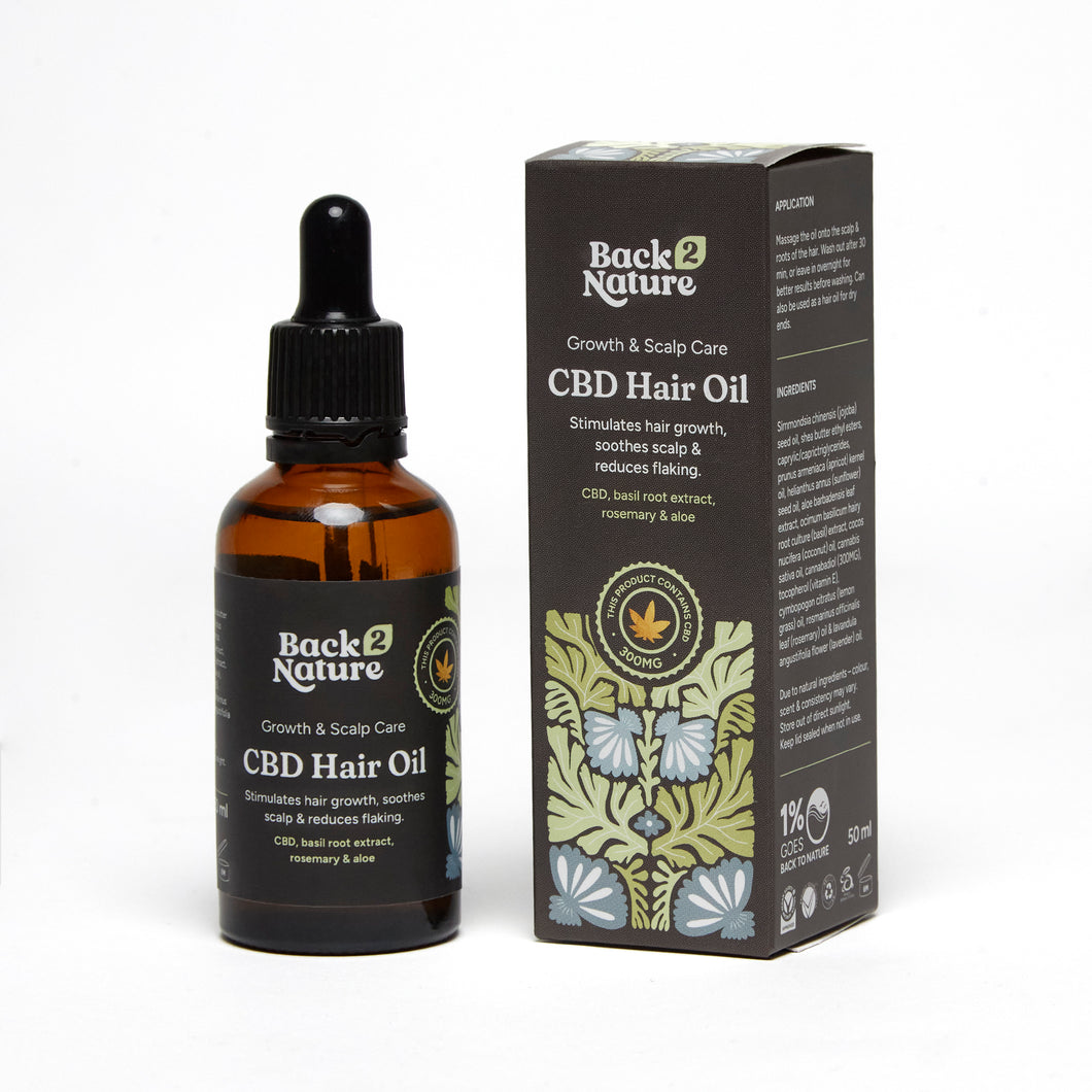 Back 2 Nature CBD Hair Growth & Scalp Treatment Oil