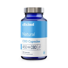 Load image into Gallery viewer, Elixinol Natural CBD Capsules 450mg