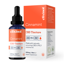Load image into Gallery viewer, Elixinol CBD Oil 30ml 300mg Cinnamint Flavour